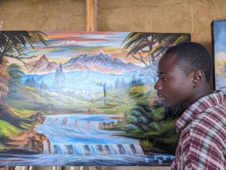 un des disciples de Miguel à l'atelier de CTGM