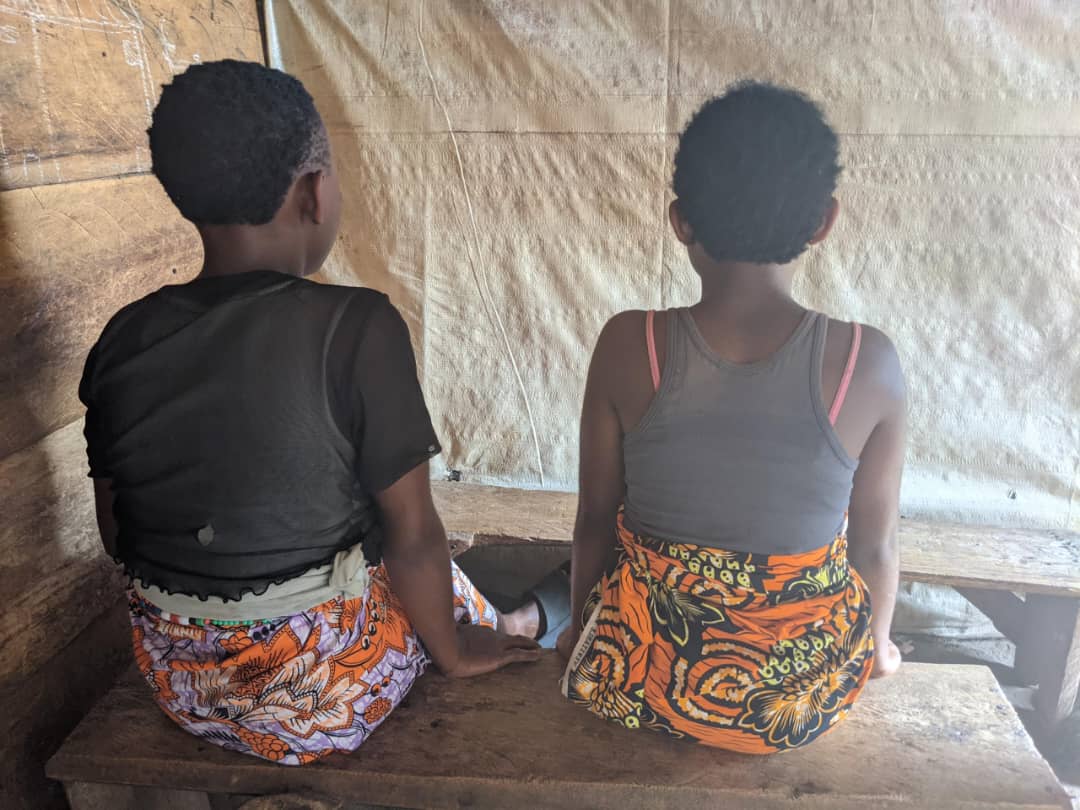 Deux femmes victimes des violences sexuelles en territoire de Beni. Photo prise en octobre 2024